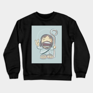 Jesus Christ Illustration cartoon Crewneck Sweatshirt